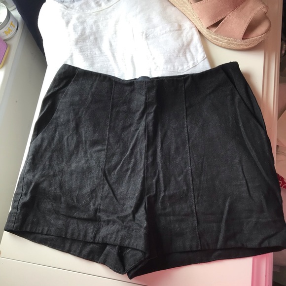 ASOS black shorts zipper size 6 - Picture 1 of 6